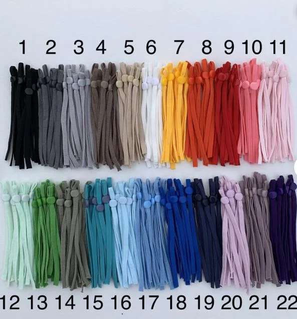 Elastic Cord for Masks, Elastic Cord, Soft Masks Elastic Straps with Adjustable Buckle, Ships from USA