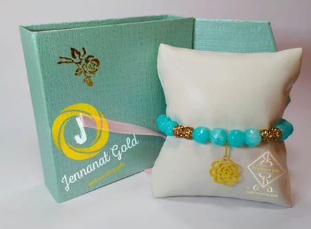 bracelet avec pendentif en or (bc98)