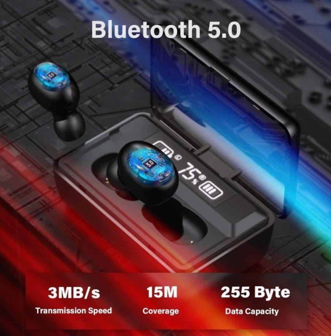 Ecouteurs Bluetooth V5.0 sans Fil, Avec Powerbank