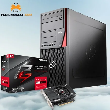 Fujitsu Core i5-4570 Up To 3.60GHz 8 Go 500 Go RX 550 2Go