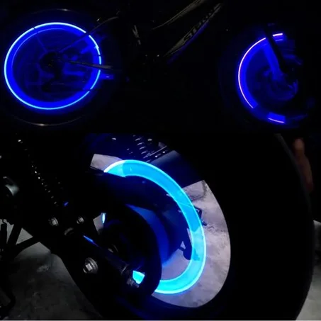 أضواء السيارات تشتغل مع حركة الاطارات 4 قطع ل4 عجلات