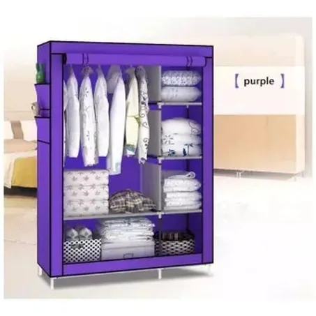Rangement Organisateur Penderie de vêtement Pliable mauve