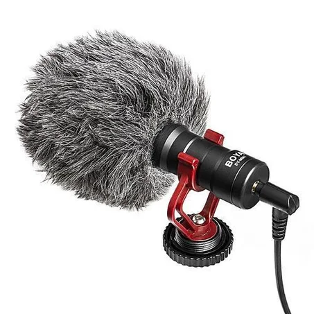 Boya BY-MM1 Microphone vidéo universel cardioïde sur caméra pour appareils photo reflex numériques pour téléphones intelligents iPhone
