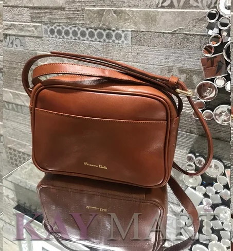 🅼𝐚𝐬𝐬𝐢𝐦𝐨 𝐃𝐮𝐭𝐭𝐢 - Sac à bandoulière en cuir à double fermeture éclair