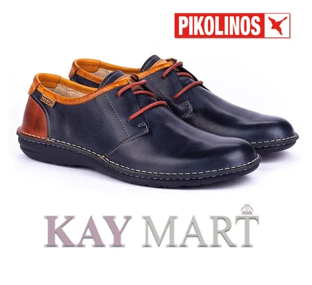 🅟𝗶𝗸𝗼𝗹𝗶𝗻𝗼𝘀 - Chaussures Plates en Cuir Santiago M8M