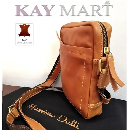 🅼𝐚𝐬𝐬𝐢𝐦𝐨 𝐃𝐮𝐭𝐭𝐢 - Sac en cuire à bandoulière pour Homme