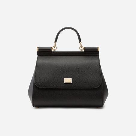 Medium sicily handbag in dauphine leather