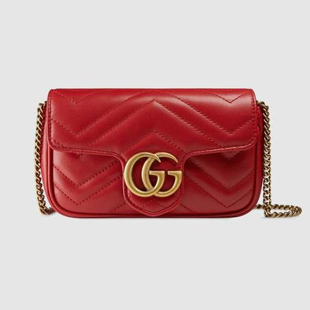 GG Marmont matelassé leather super mini bag