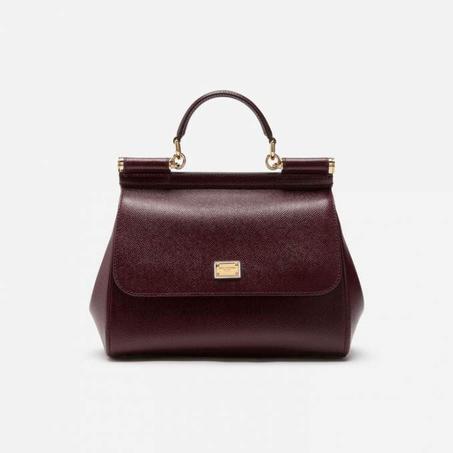 Medium dauphine leather sicily bag
