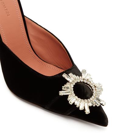 Begum crystal-embellished velvet mules