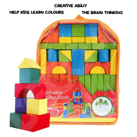 Jouet bloc de construction en bois