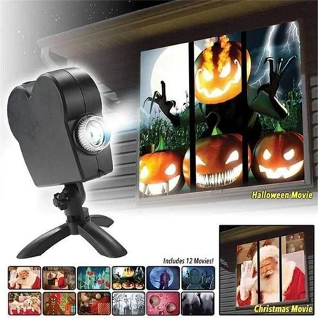 Christmas Halloween Window Projector