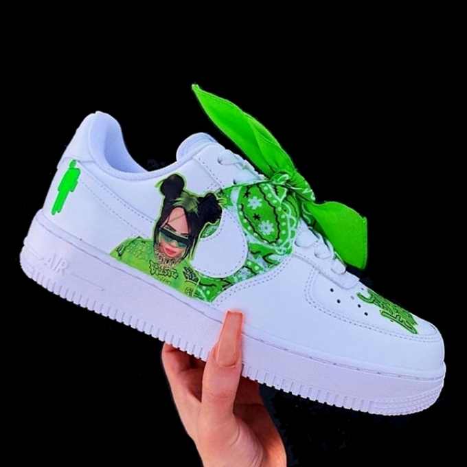 billie eilish custom air force 1