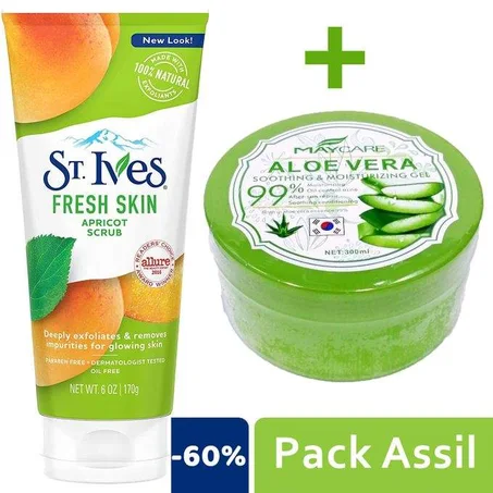 St Ives Abricot + Aleo Vera 99%