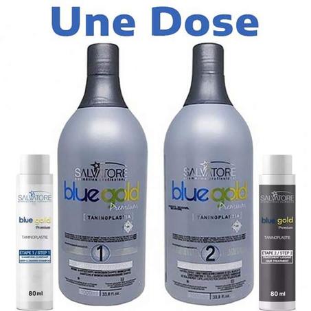 Lissage Tanino Salvatore Blue gold - Taninoplastie SALVATORE - Une Dose 80ml