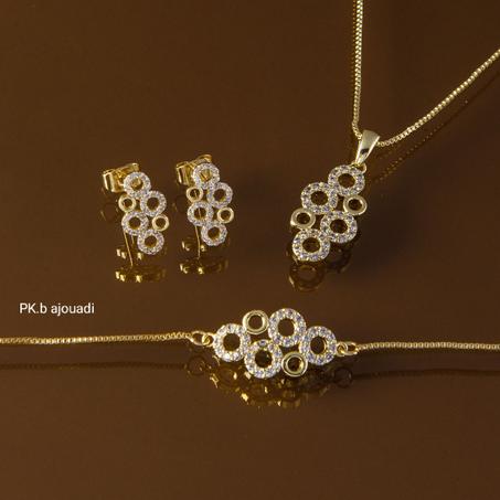 Parure Bijoux de 3 Pièces luxueux Pour  Dame M15