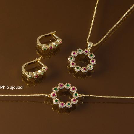 Parure Bijoux de 3 Pièces luxueux Pour  Dame M5