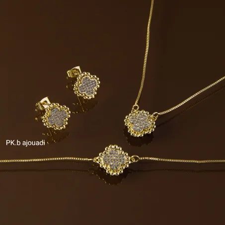 Parure Bijoux de 3 Pièces luxueux Pour  Dame M1