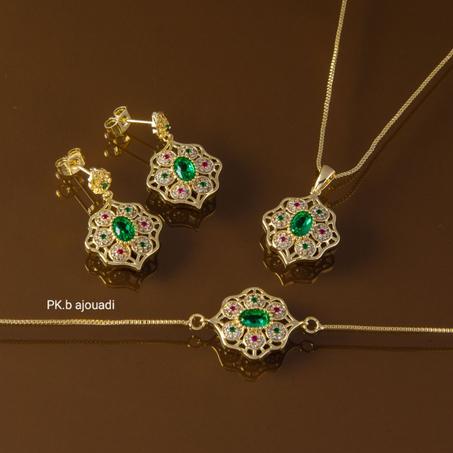 Parure Bijoux de 3 Pièces luxueux Pour  Dame M9