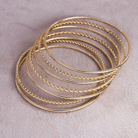 20 K plaqué or jaune  Bracelets Bijoux tendance India designe