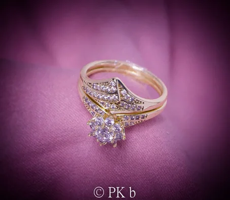 Pieces Bagues Mariage  Bagues Acier Inoxydable Femme  Partenaire Bague Plaqué Or