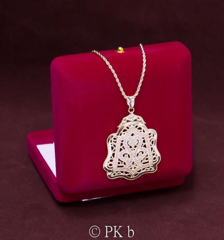 Collier Bijoux Plaqué Or Désigne Maroccain