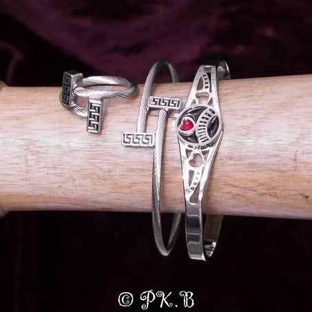 2 Gourmette et Bague Packs Bijoux