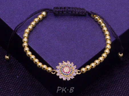 Bracelet à perles pour femme Motif SOLEIL Coloré