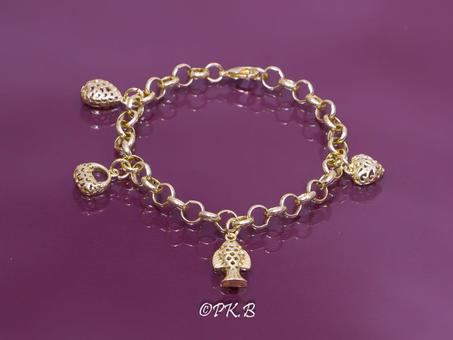 Bracelets plaque or pas cher Motif Poisson sur LHIMZA