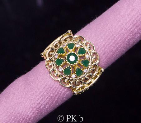 Pouf Hurrem Sultan Authentique Bague En Plaqué Or Bijoux