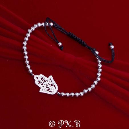 Bracelet Khmissa, Cadeau amitié, bracelet Perle