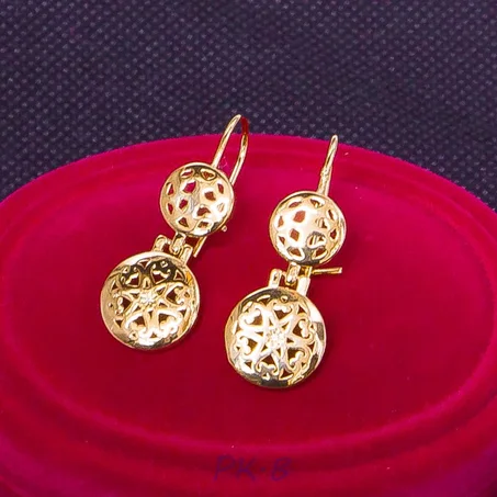 Boucles d'oreilles pendantes Plaqué Or