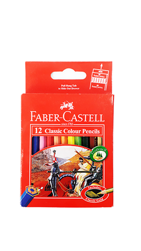 Mini Faber-Castell 12 classic colour pencils