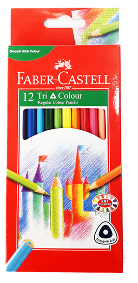 Faber-Castell 12 TRI COLOUR