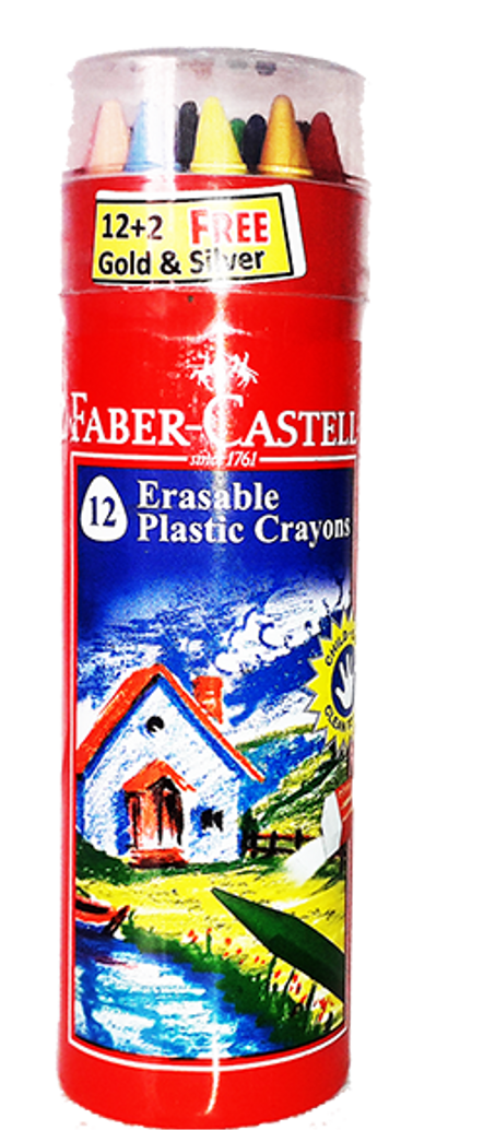 Faber- Castell "12 ERASABLE PLASTIC CRAYONS3