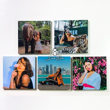 5 Tableaux personnalisés 20*20cm