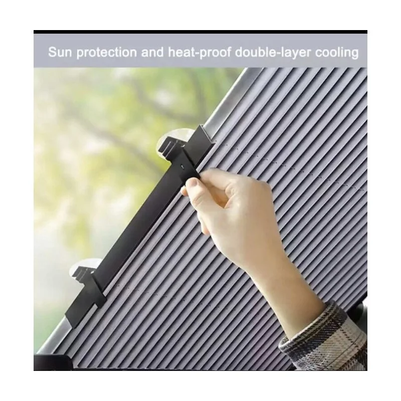 Pare-soleil Universel Pour Pare-brise - Réfléchissant En Aluminium, Protection Contre Le Soleil Et Le Gel