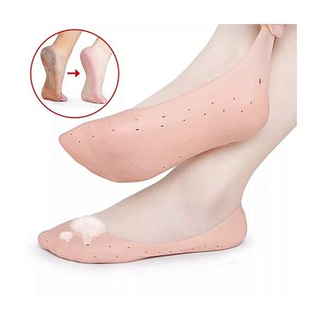 Chaussettes en silicone anti-fissuration pour le soin du pied