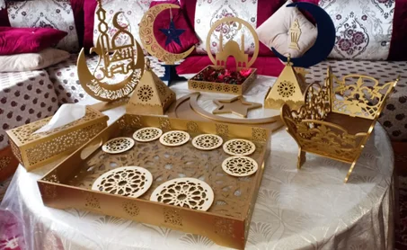 Pack Ramadan De 11 Pièce En Bois