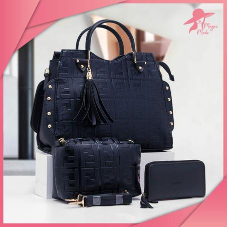 REF FF حقيبة يدوية راقية للنساء (جودة عالية) 3 قطع