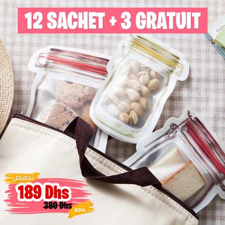 أكياس تخزين المواد الغذائية القابلة لإعادة الاستخدام - منظم الثلاجة والخزائن