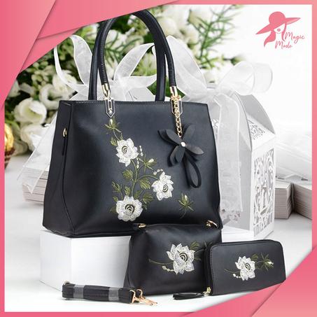 حقيبة يدوية راقية للنساء (جودة عالية) 3 قطع (REF7)