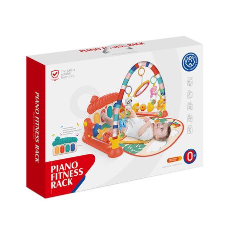 لعبة سجادة بيانو تعليمي لحديثي الولادة باللون الأحمر