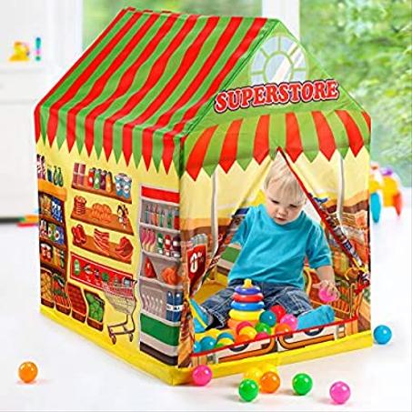 خيمة على شكل سوق ممتاز - خيمة لعب للأطفال مع 50 كرة