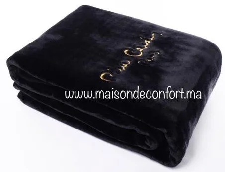 Couverture de Lit en Polaire Chaud – Pierre Cardin 220X240 CM BLACK 545