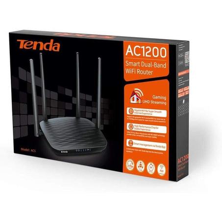 Routeur Tenda AC5 AC1200 Smart Dual-Band WiFi Avec 4 Antennes 5dBi