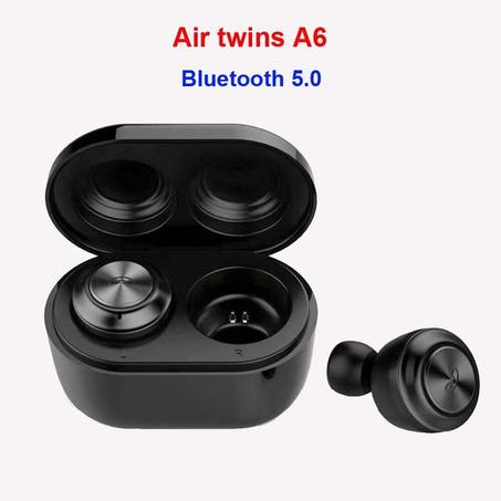 Headphone Mini Bluetooth A6 Bt 5,0 Sans Fil - Noir