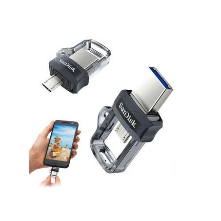 Sandisk Otg Double Lecteur M 3.0 32Gb Usb / Android - Gris/Noir