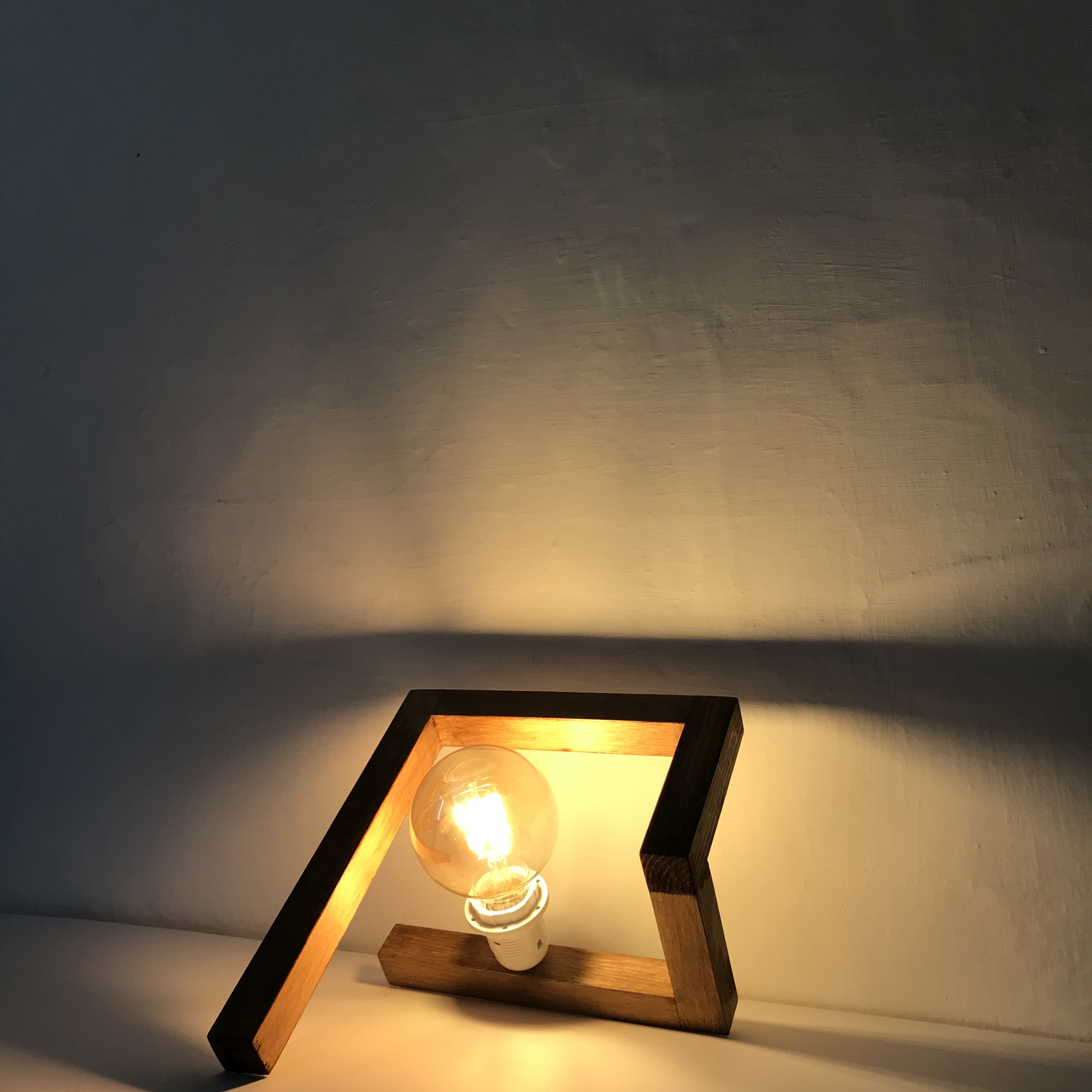 Wooden MaRustique Lamp
