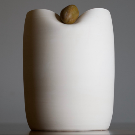 Vase Céramique Avec Pierre "Marustique"